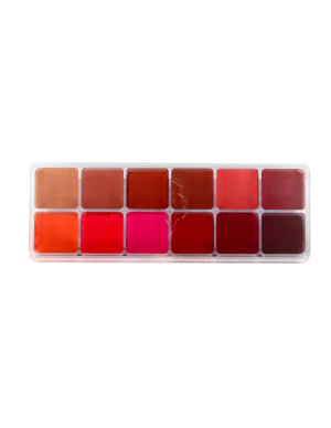 12 Shade Lipstick Palette - A